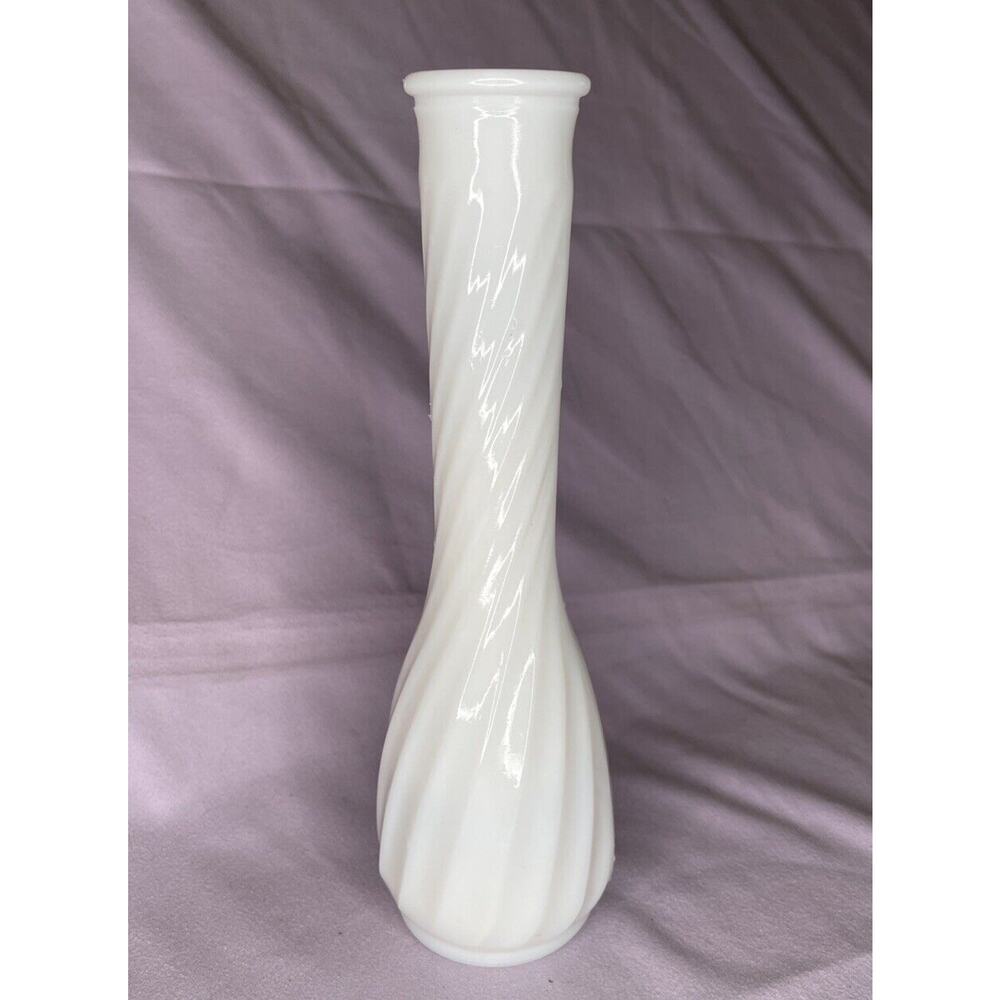 Vintage Hoosier Milk Glass Vase Number 4094 White 9 Inch White